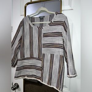 3/4 sleeve poncho